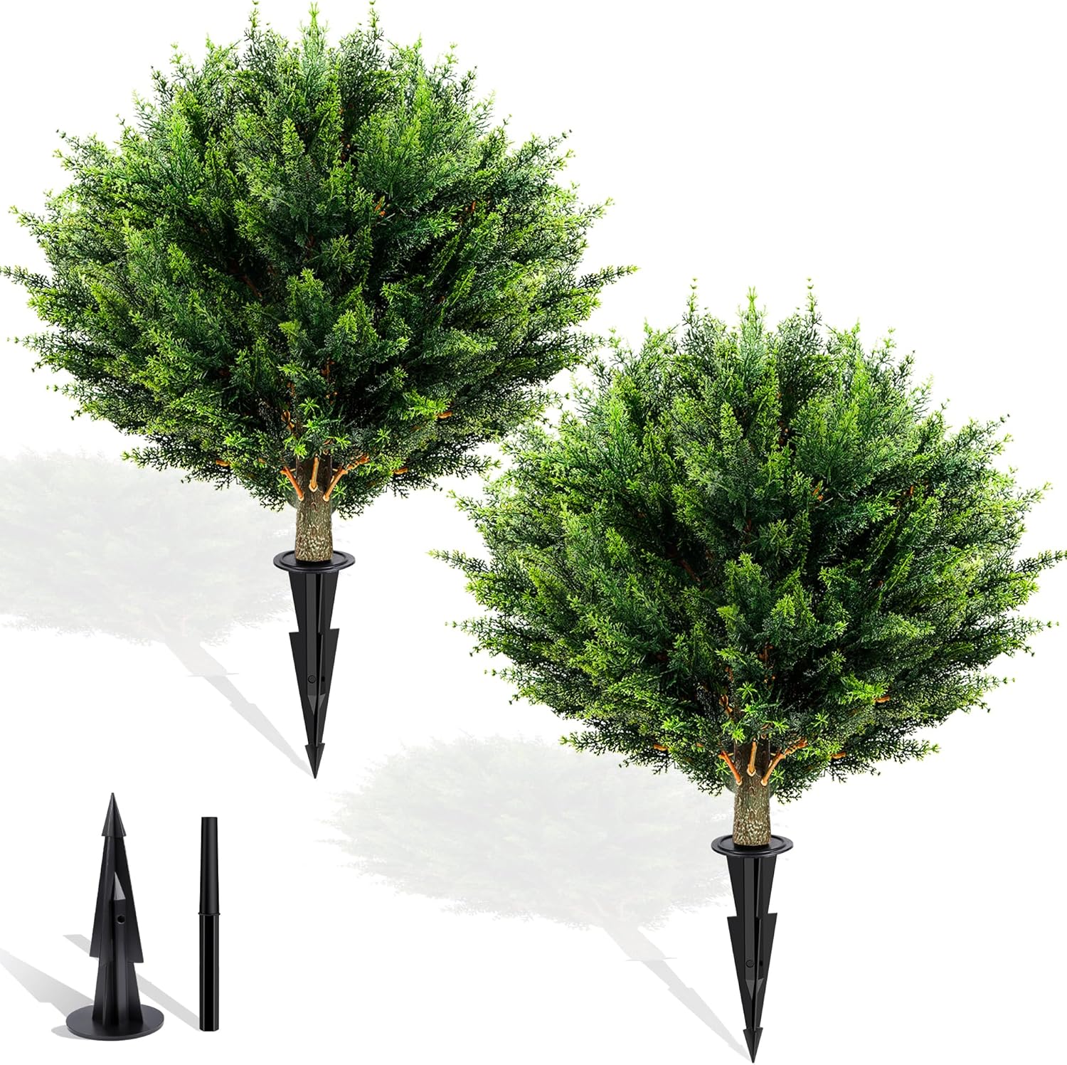Bietrun Artificial Cypress Topiary 2 Pack