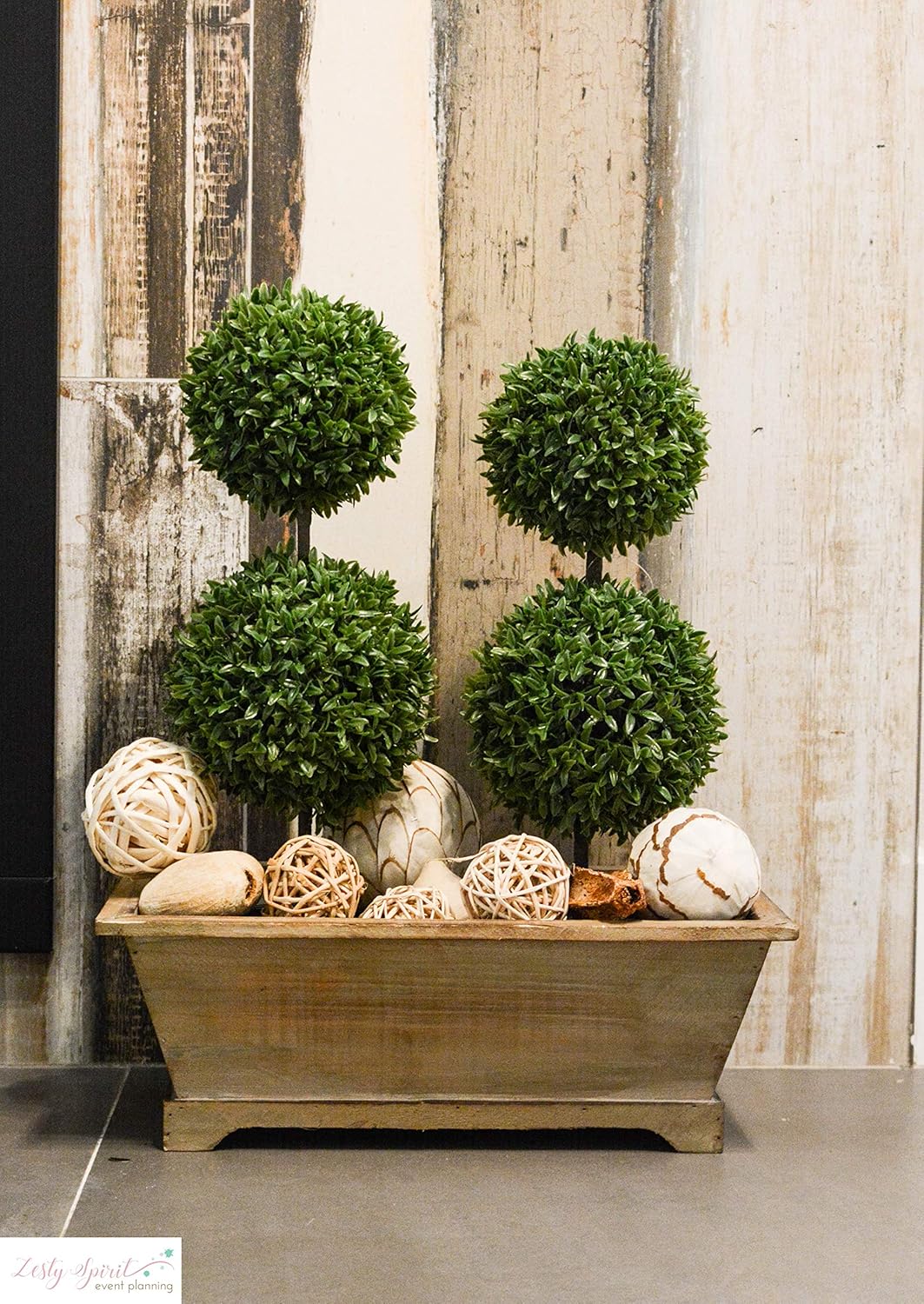 Admired By Nature Artificial Topiary Plants 2 Pack