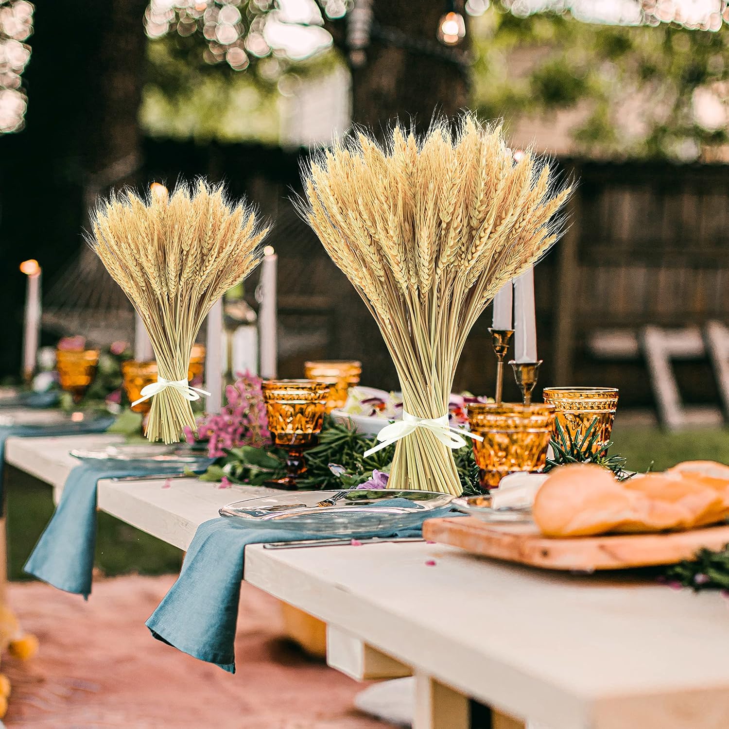 Uieke 177 Inch Dried Wheat Stalks for Home Decor