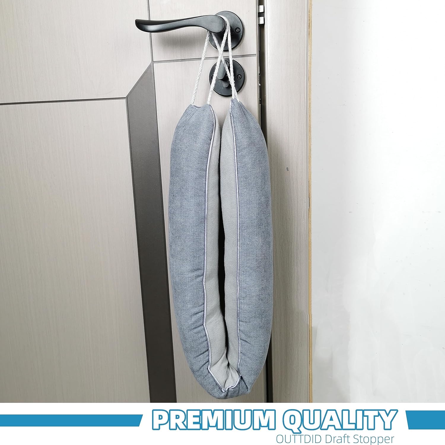 OUTTDID Door Draft Stopper 36 Inches x 4 Inches Gray