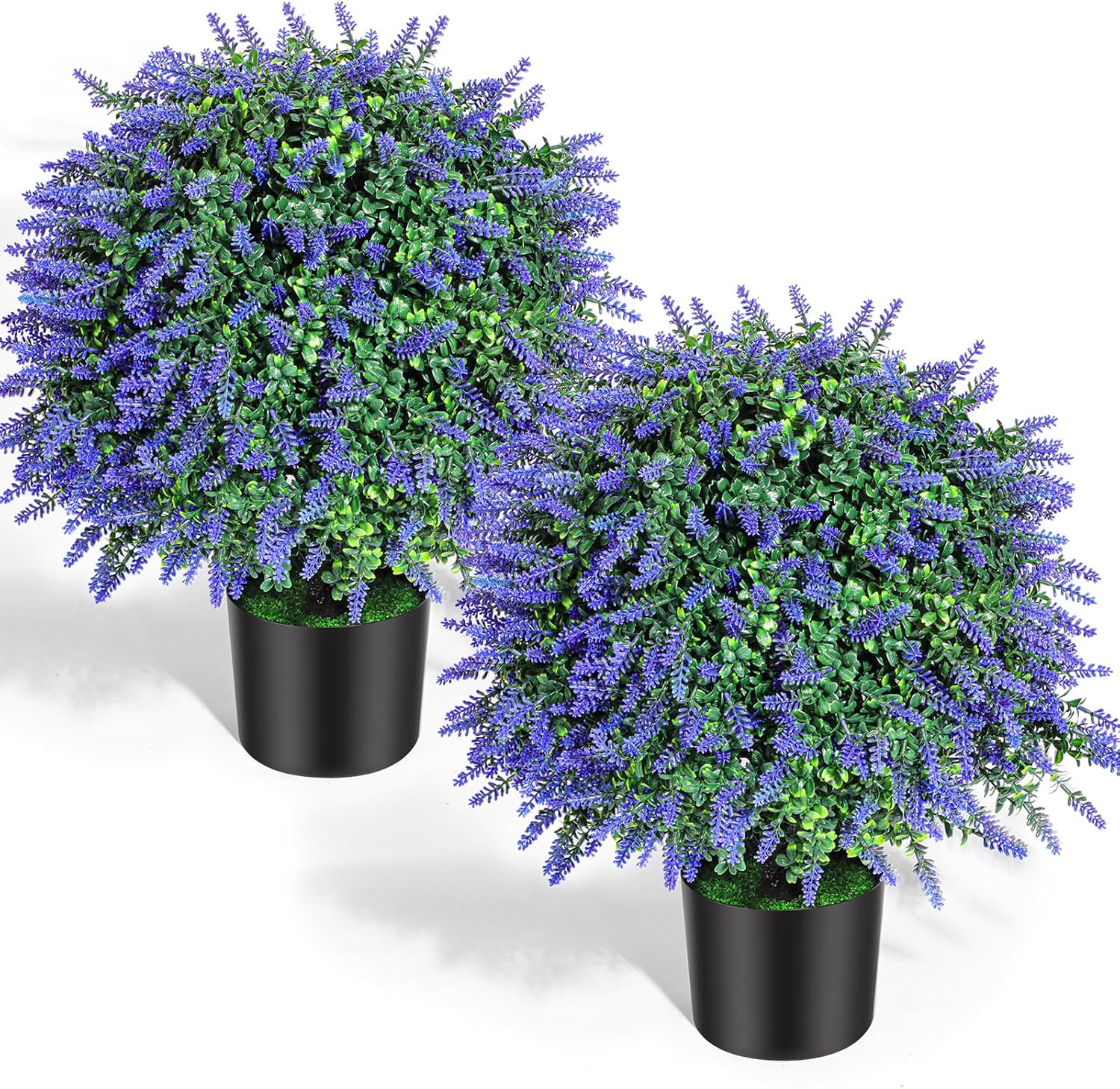 216 Inch Artificial Lavender Topiary Trees Set of 2