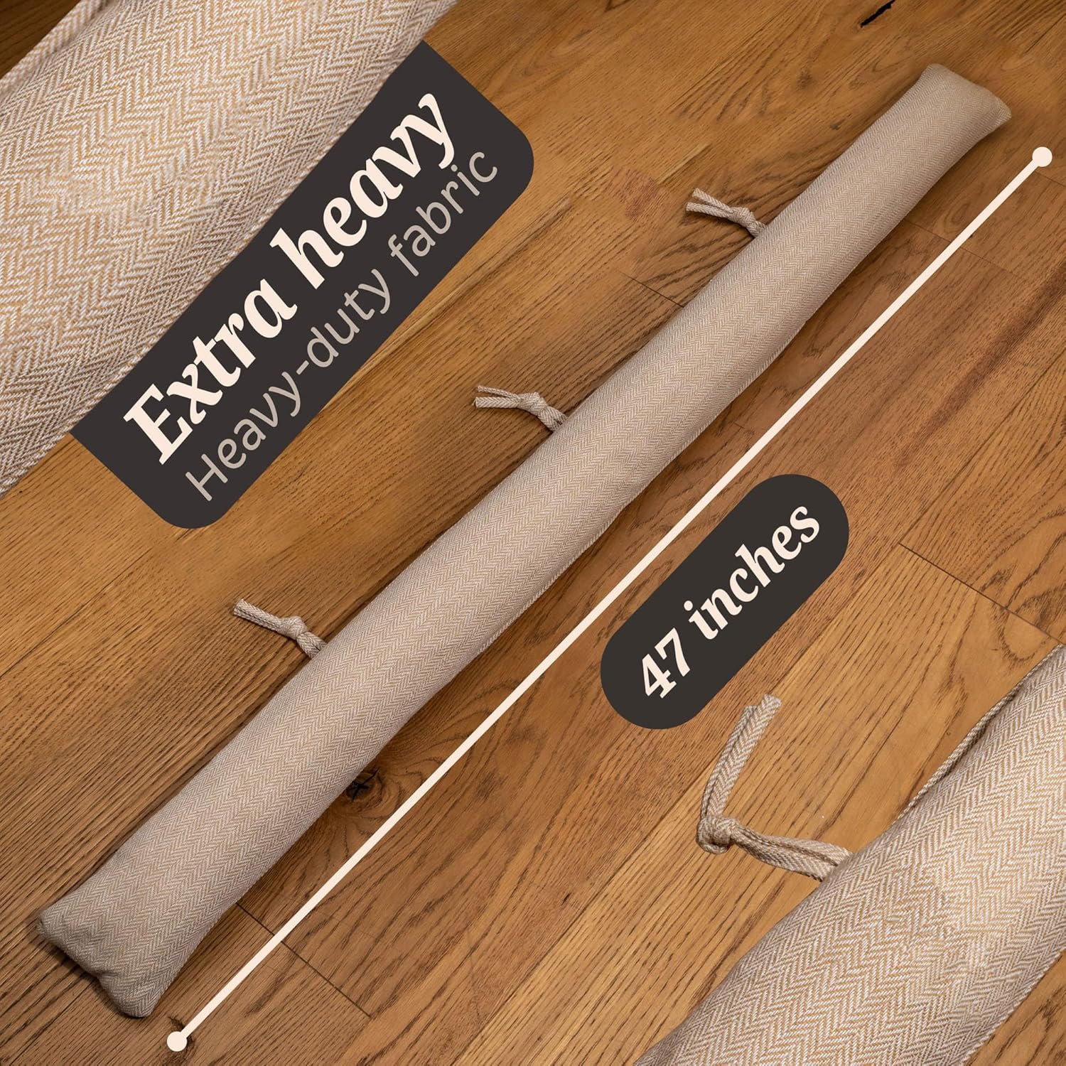Draft Stopper for Window Sill 47 Inches - Beige
