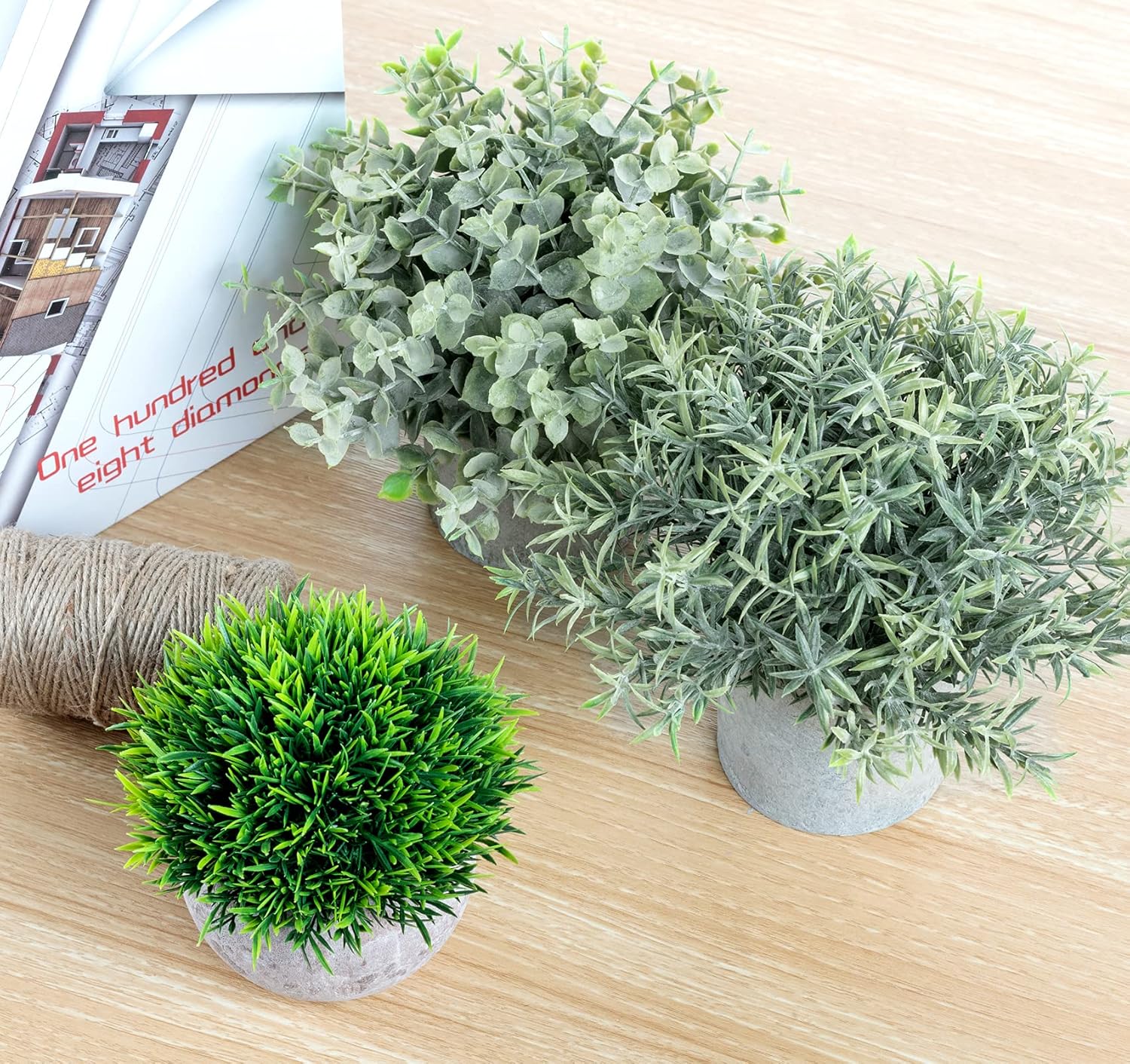 Lemonfilter 5 Pack Artificial Eucalyptus Plants