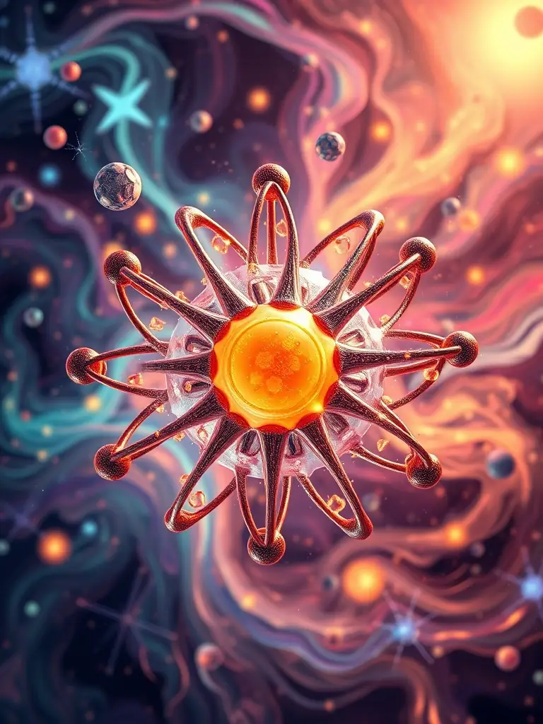 An image illustrating atomic-scale modeling, showcasing the precision and detail of MATTERAVITECH LTD's expertise.