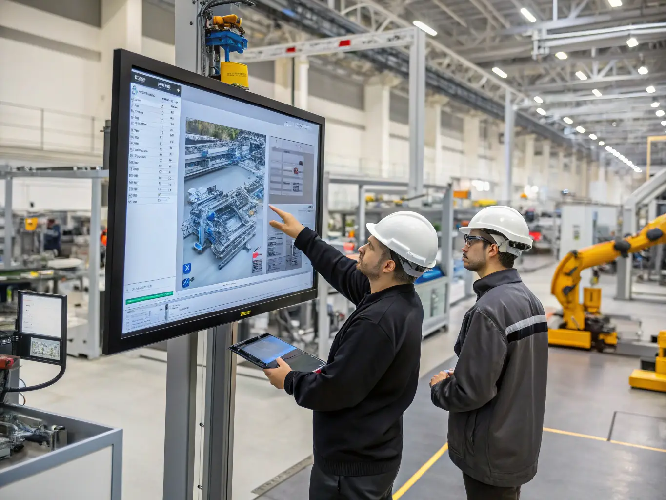 An illustration of a digital twin of a manufacturing process being optimized using MATTERAVITECH LTD's transdimensional computing platform.
